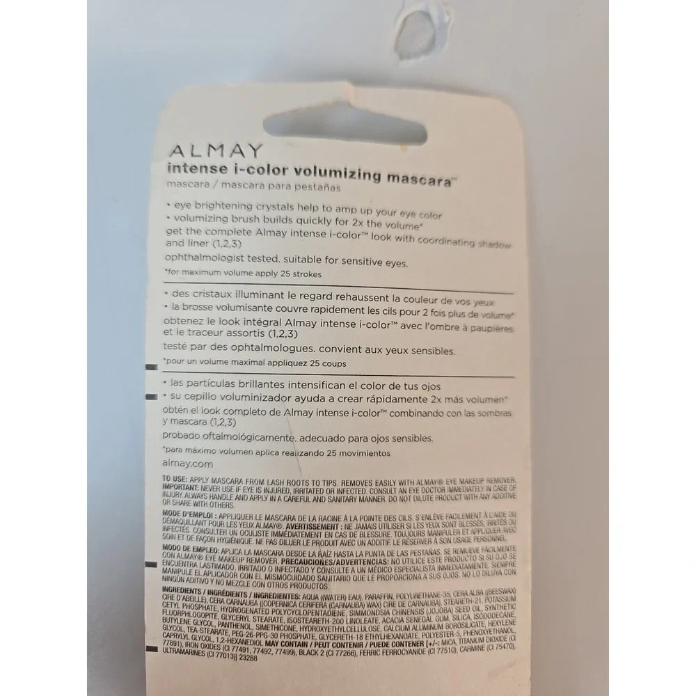 ALMAY‎ INTENSE I-COLOR VOLUMIZING MASCARA - 031 BLACK PLUM